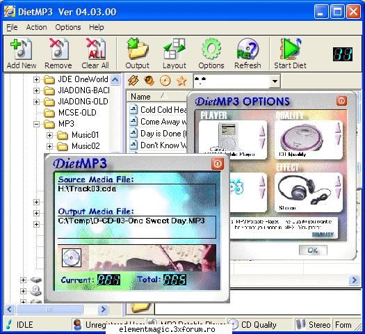 compress your mp3 files / sound files with the lowest loss of quality, or some may say there's no
